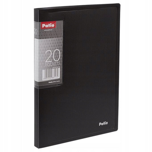A5 Black Display Book 20 pockets