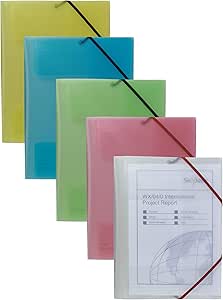 Snopake - Folder with elastic closure assorted colours