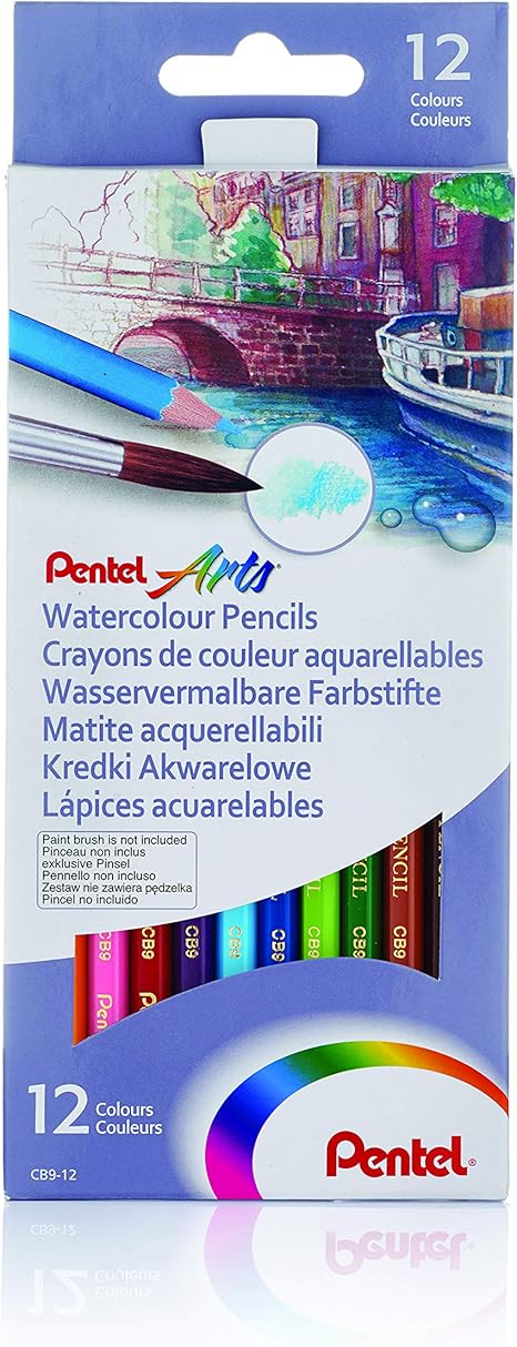 PENTEL AQUARELL PENCILS X12
