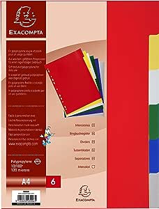Exacompta A4 6 dividers