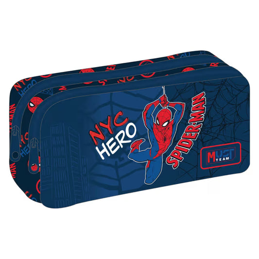 MUST TEAM School Barrel Pencil Case Spider- Man