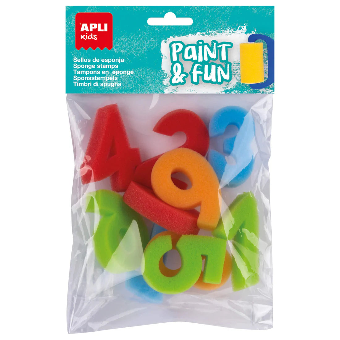 Apli Kids Sponge Stamps 123 (10pcs)