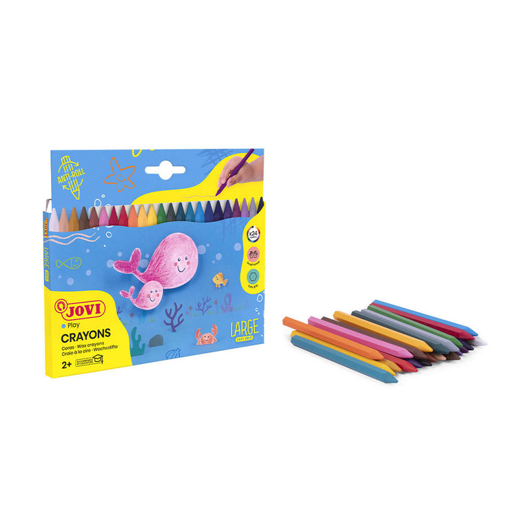 Plastic Crayons x24 Jovi