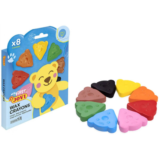 Jovi My First Wax Crayons x8colours 2yrs+