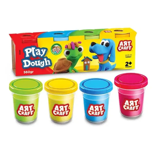 Art Craft Play Dough 4 Tub Pack