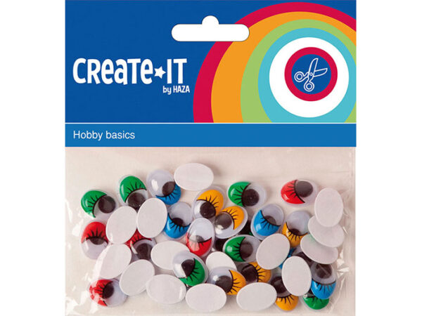 Wiggle eyes colour oval  x40