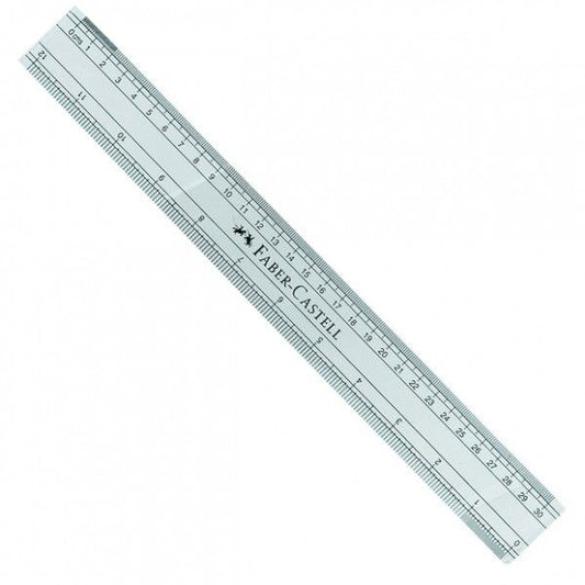 FABER CASTELL 30CM CLEAR BROAD RULER