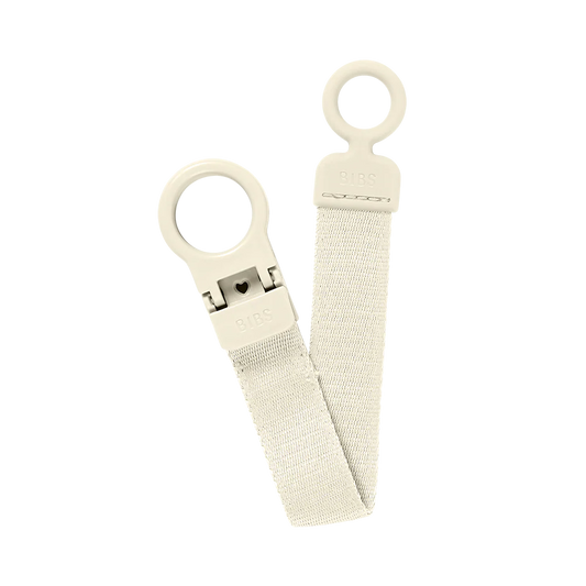 Bibs Pacifier Clip Loop Ivory