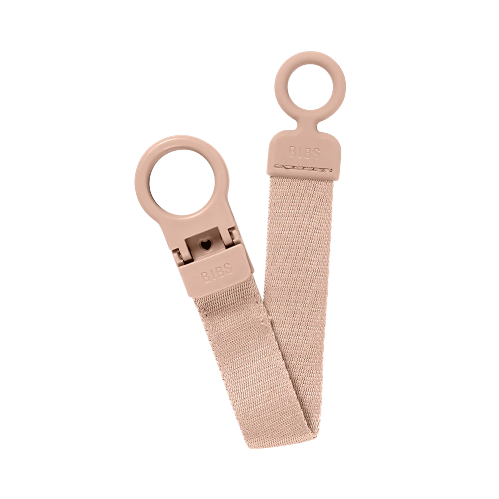 Bibs Pacifier Clip Loop Blush