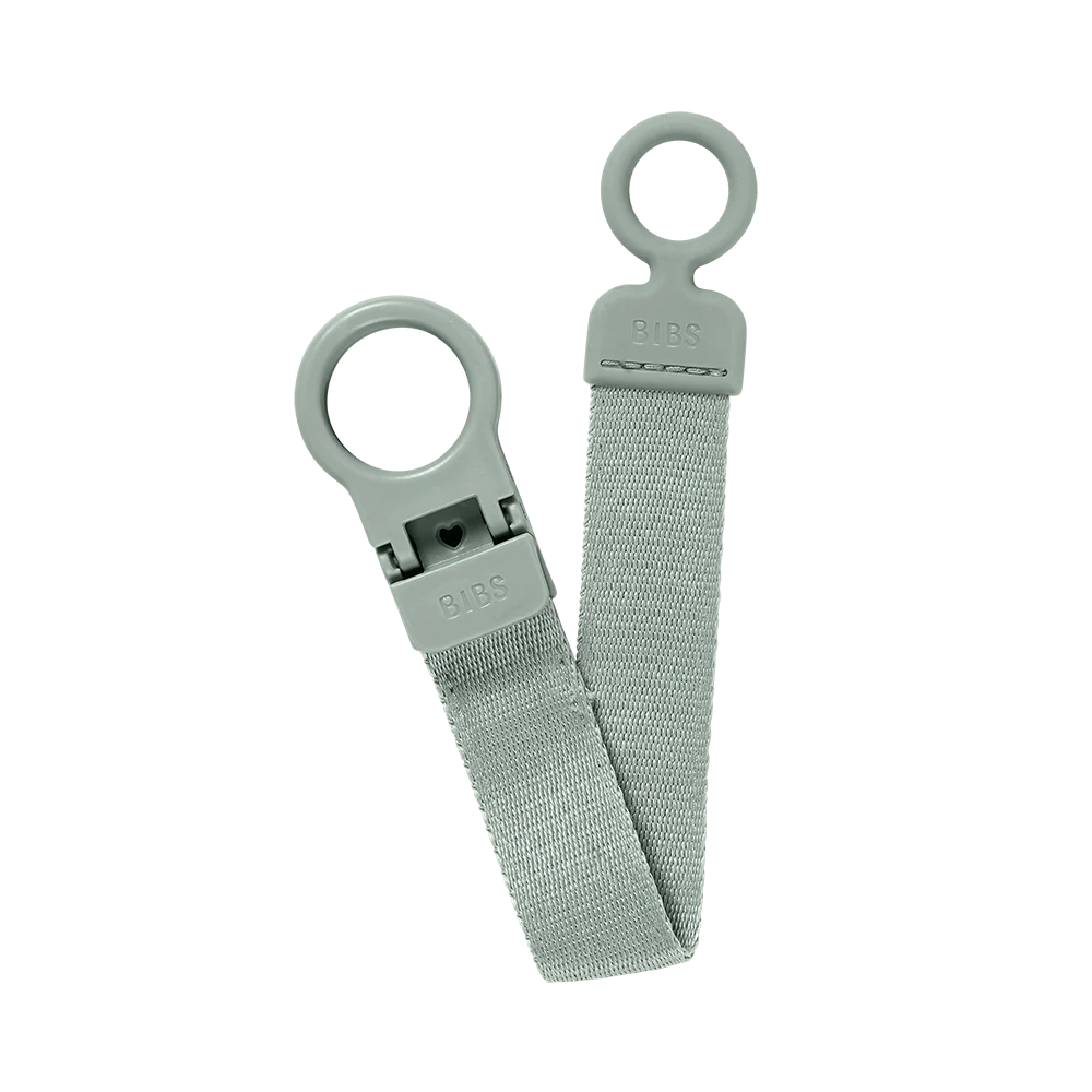 Bibs Pacifier Clip Loop Sage