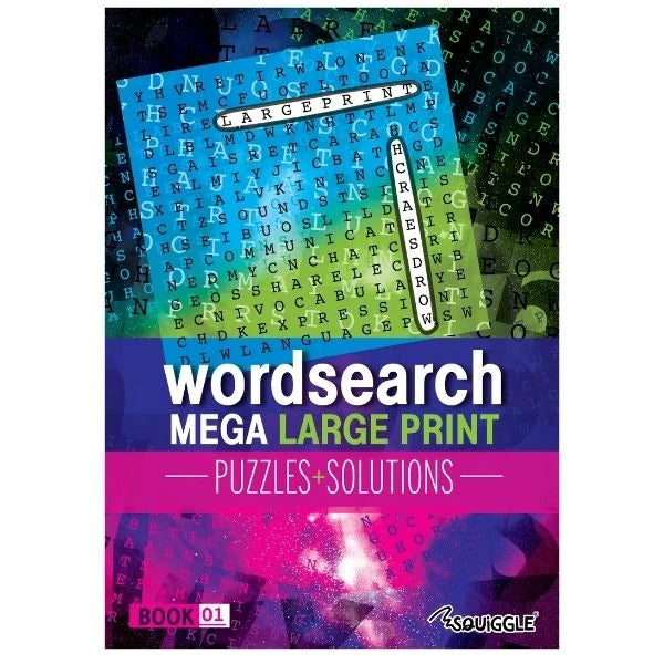 Mega Large Print Modern Word Search Book 1