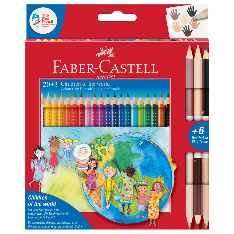 Faber Castell 20+ 3 Colour Grip  Pencils Triangular