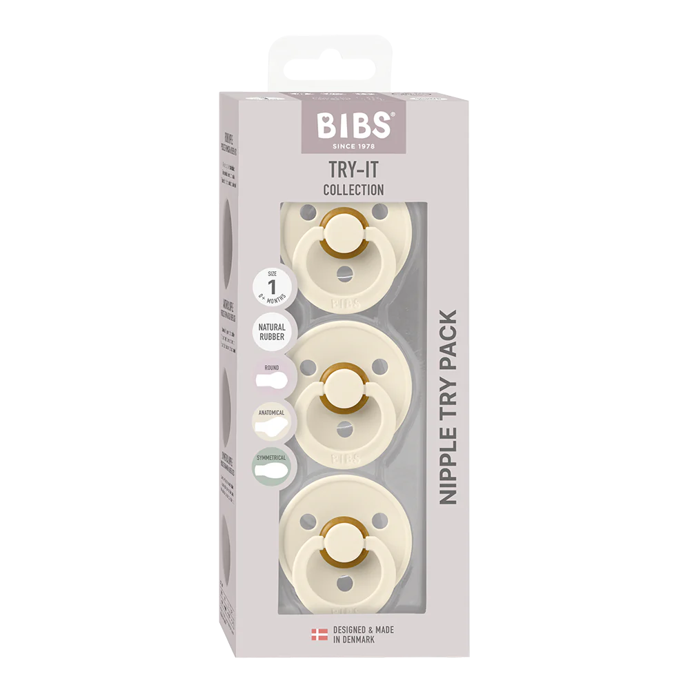BIBS Try-It Collection 3 pack Ivory