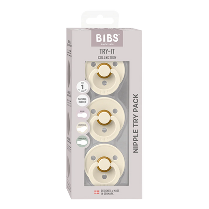 BIBS Try-It Collection 3 pack Ivory