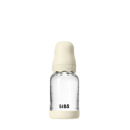 BIBS - Baby Glass Bottle Set, Boheme 120ml Latex - Ivory (Slow Flow)