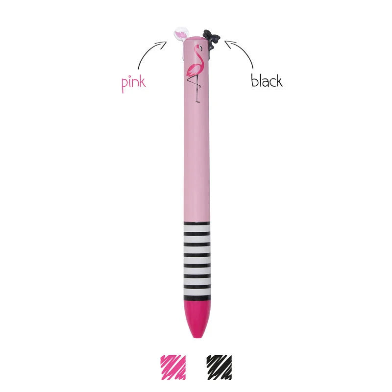 LEGAMI FLAMINGO PINK&BLACK COLOUR PEN