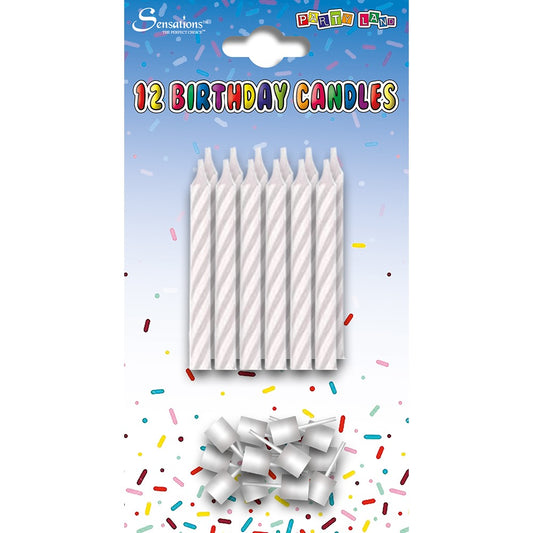 Sensations – 12 Spiral Candles 6 Pack- White