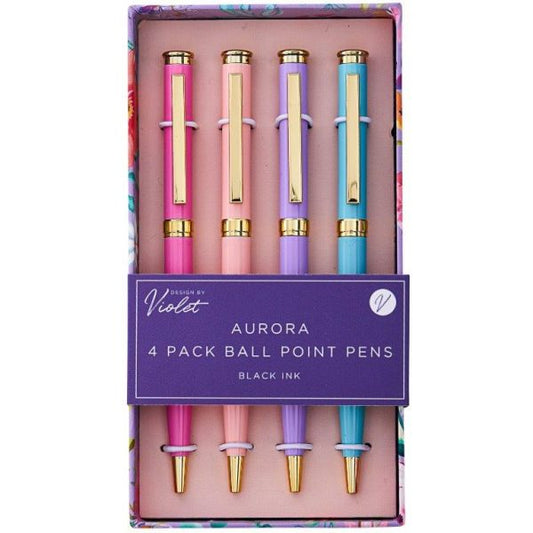 Aurora 4 Pack Ball Point Pens