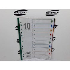 Dividers PVC A4 Multicolor x10
