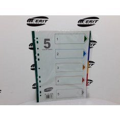 Dividers PVC A4 Multicolor x5