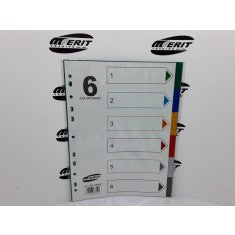 Dividers PVC A4 Multicolor x6