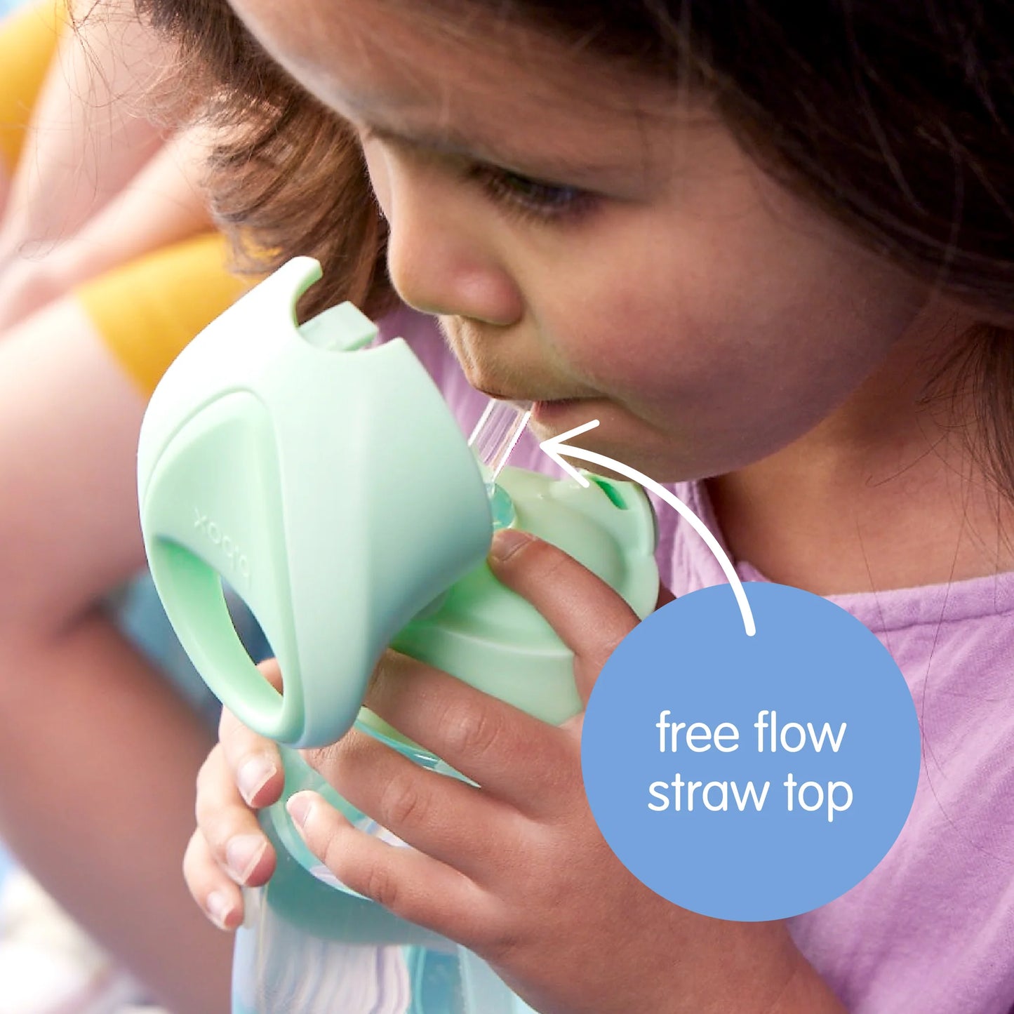 b.box 380ml Straw Drink Bottle Jnr. - Blush Crush