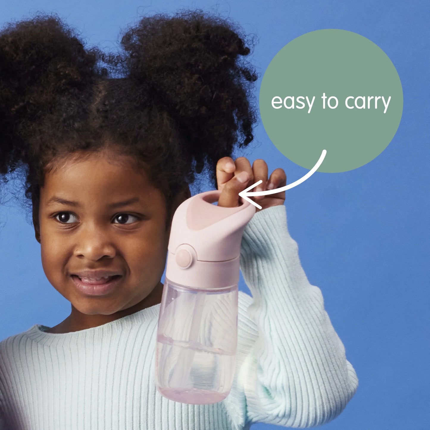 b.box 380ml Straw Drink Bottle Jnr. - Blush Crush