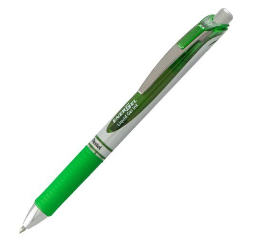 Pentel Energel 0.7Mm Retractable Liquid Gel Roller Pen - Lime Green Ink