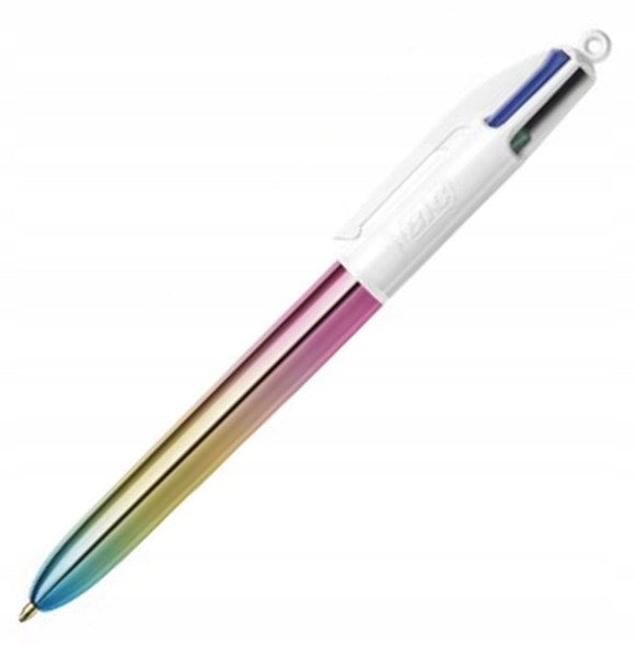 BIC Ballpoint Pen Shine 4 Colours 1.0mm - Metallic Multicolour