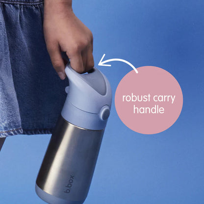 b.box 350ml Insulated Straw Drink Bottle - Sugar Plum