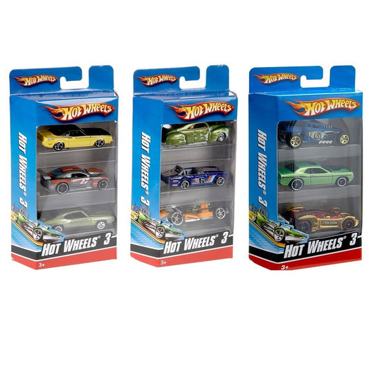 Hot Wheels 3 Car Pack, Multipack of 3 Vehicles