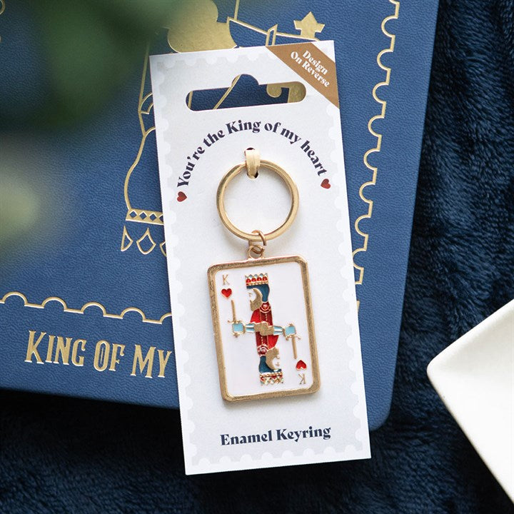 You're the King of my Heart Enamel Keyring