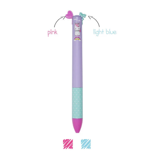 LEGAMI UNICORN PINK & AQUA COLOUR PEN