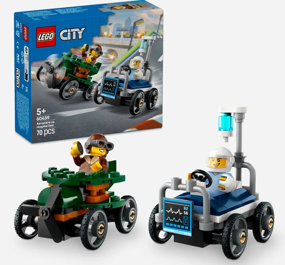 LEGO City Airplane Hospital Bed Race Pack 70 Pcs