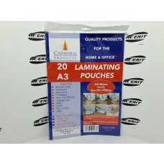 Laminating Pouches A3 - 150 Microns X 100 pouches
