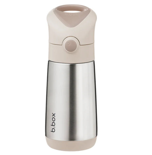 b.box 350ml Insulated Straw Drink Bottle - Latte