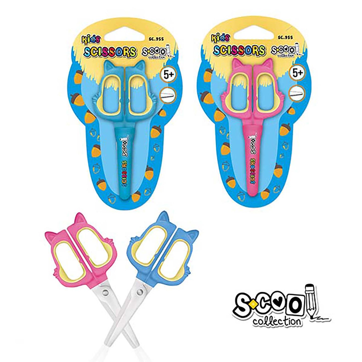 KID SCISSORS SQUIRREL 12.7CM