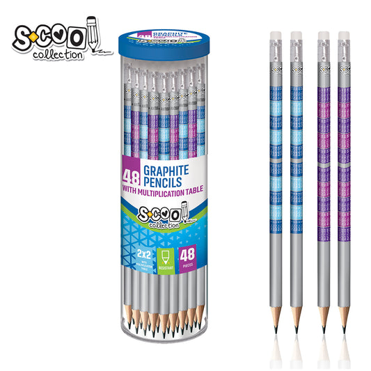 GRAPHITE PENCIL MULTIPLICATION TABLE 1/48 PCS
