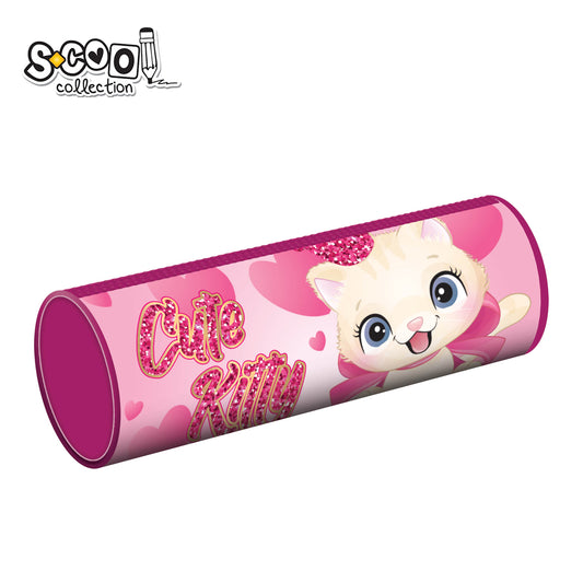 CUTE KITTY 1 compartment pencil case