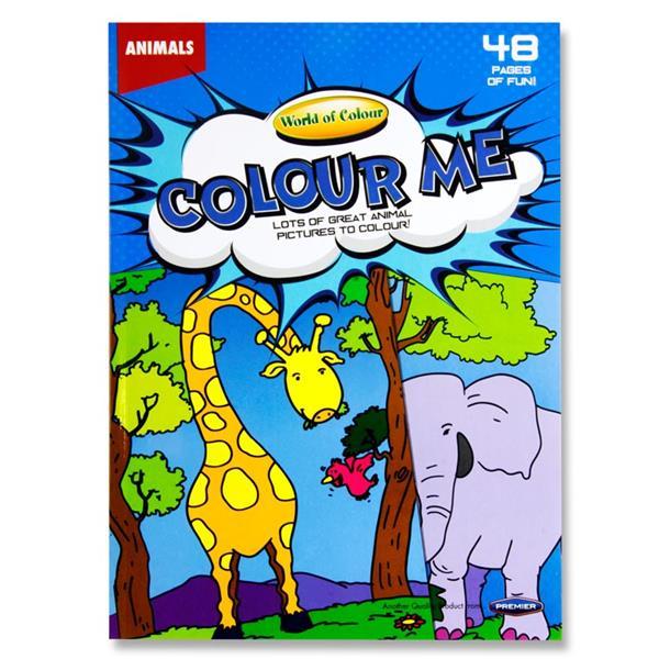 Colour Me Animals Colouring Book 48 Pages of Fun