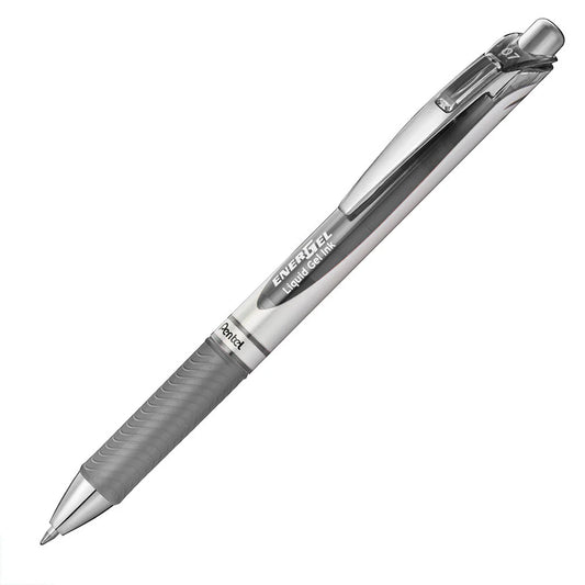 Pentel Energel 0.7Mm Retractable Liquid Gel Roller Pen - Grey Ink