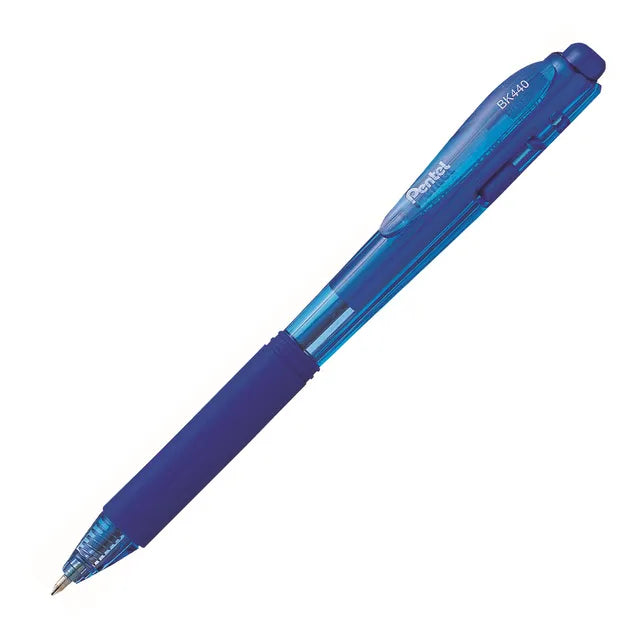 Pentel Feel-It! Retractable Blue Pen 1mm