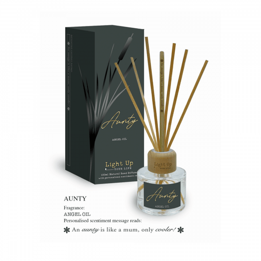 'Aunty' Scentiment Candle Angel Oil 100ml Natural Reed Diffuser
