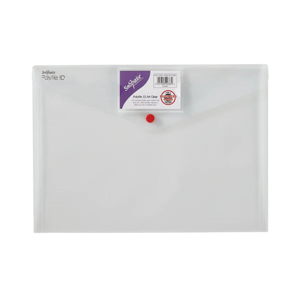 Snopake A5 Folder Button Clear