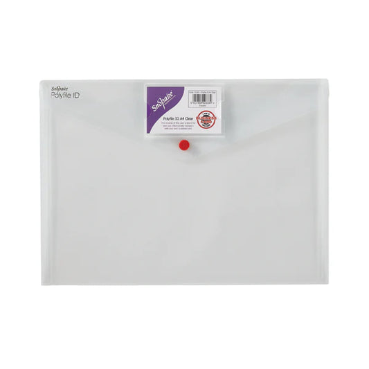 Snopake A5 Folder Button Clear