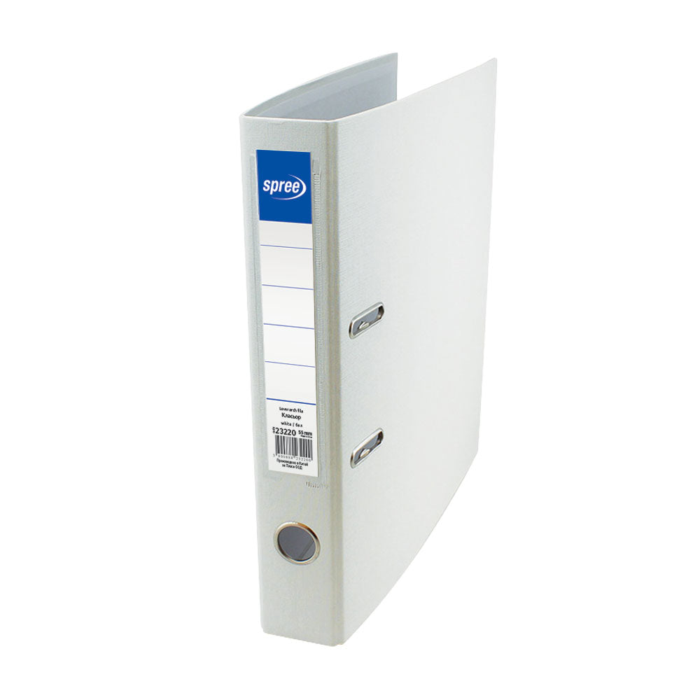 SPREE Lever Arch File 55mm - White