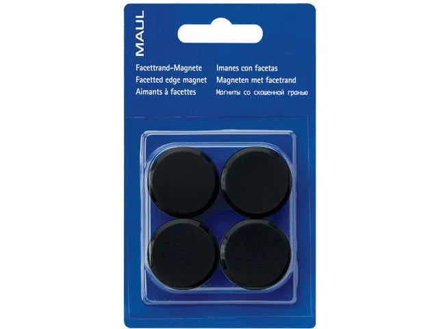 MAULsolid 4pc Magnets Black 32mm diameter