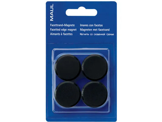 MAULsolid 4pc Magnets Black 32mm diameter