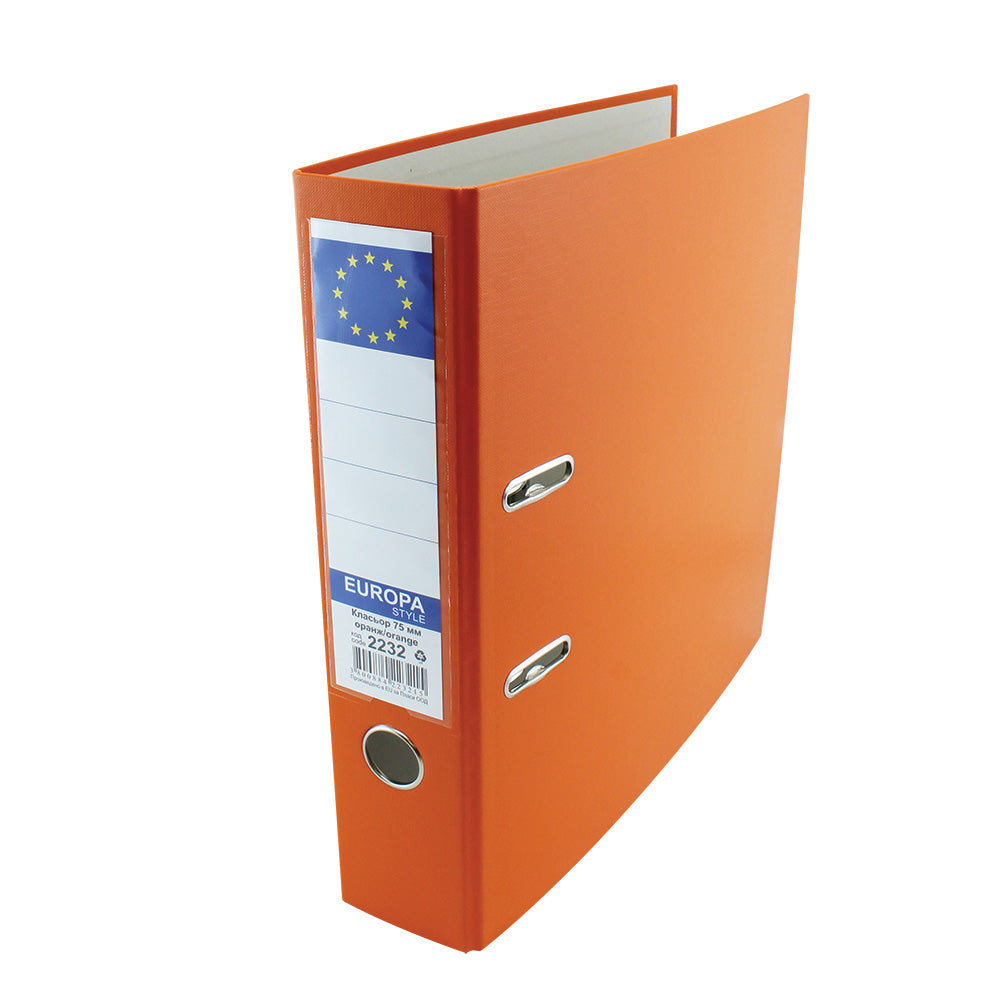 EUROPA - Lever Arch File Orange 75mm