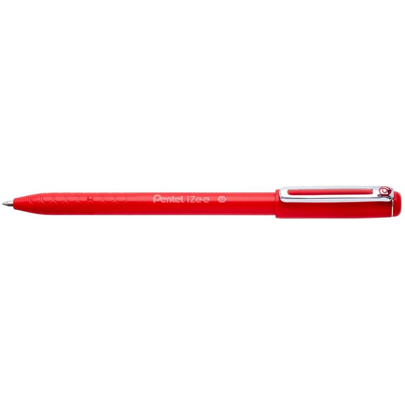 Pentel Izee Retractable BallPen 1mm Red